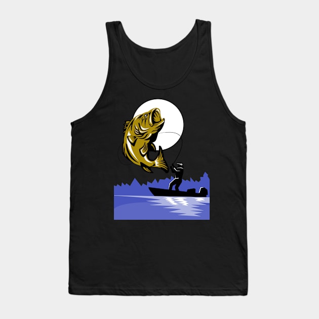 Bass Fishing Tank Top by  The best hard hat stickers 